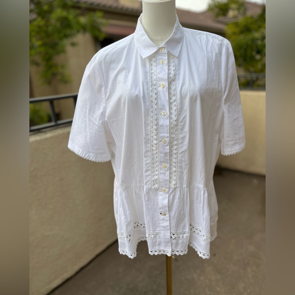 kate spade White Button-Up Blouse